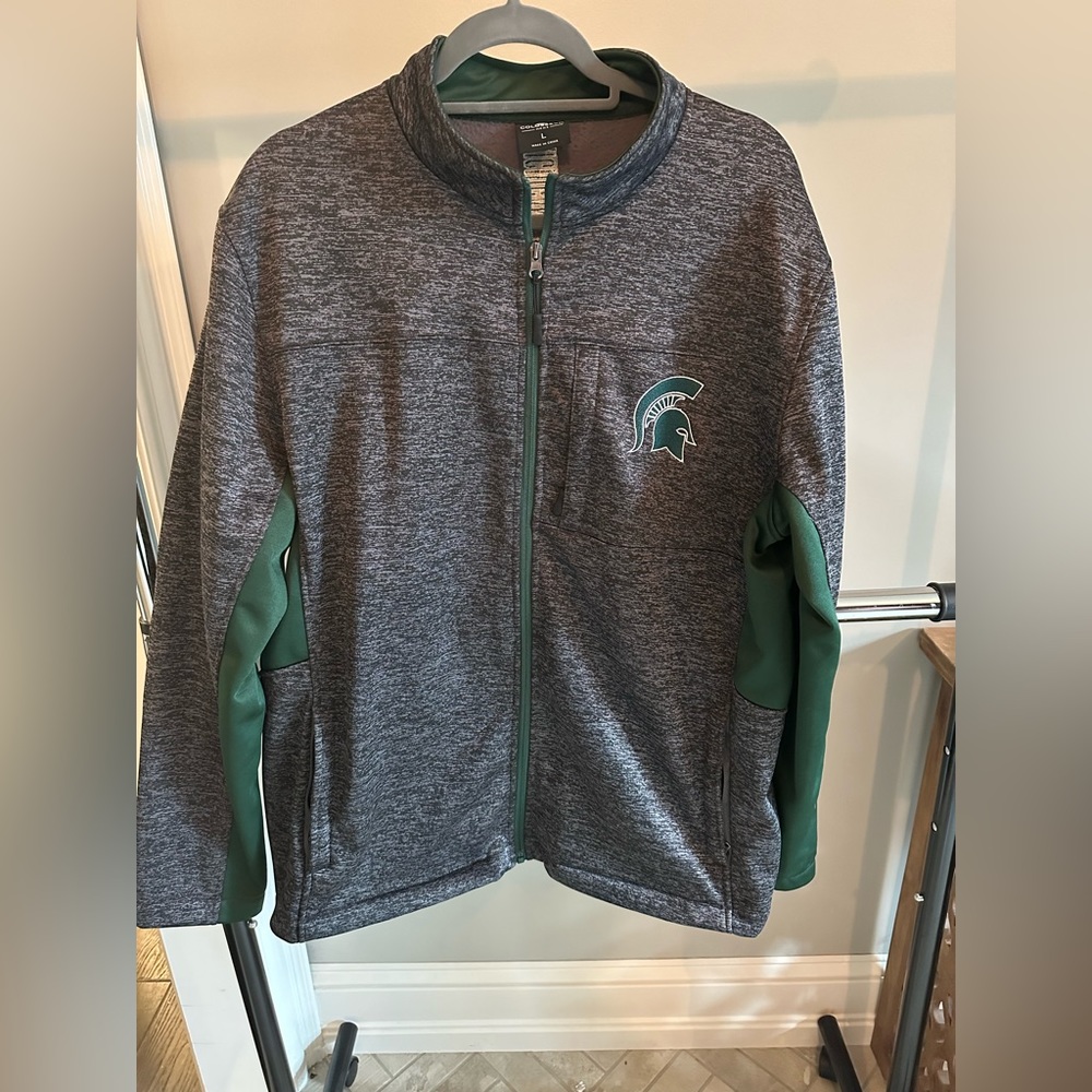 Michigan state men’s zip up jacket